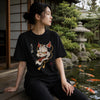 Bakeneko Demon Cat Japanese Organic T-shirt