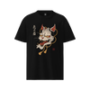 Bakeneko Demon Cat Japanese Organic T-shirt