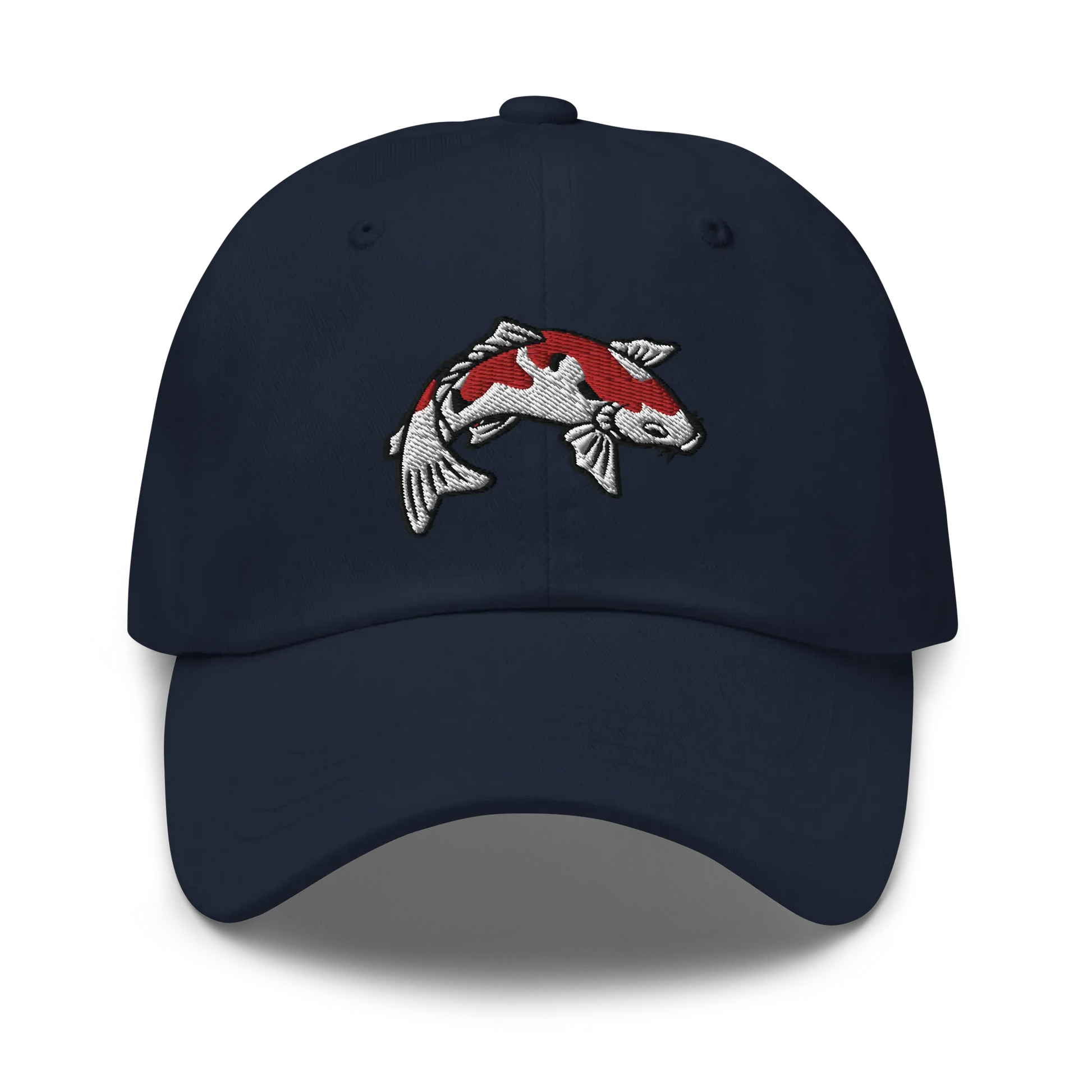 Koi Fish Embroidery Japanese Dad hat Samurai Original