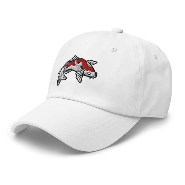 Koi Fish Embroidery Japanese Dad hat