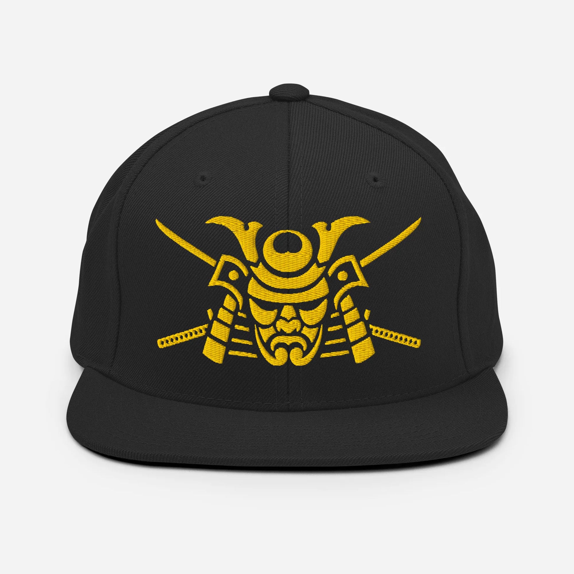 Samurai Mask Snapback Hat Black - Samurai Original