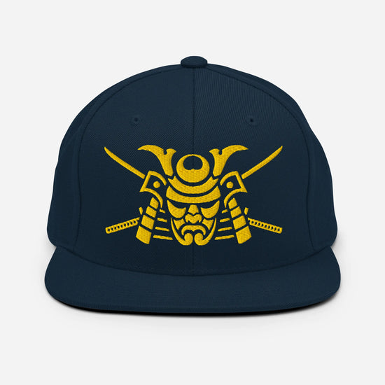 Samurai Mask Snapback Hat Dark Navy - Samurai Original