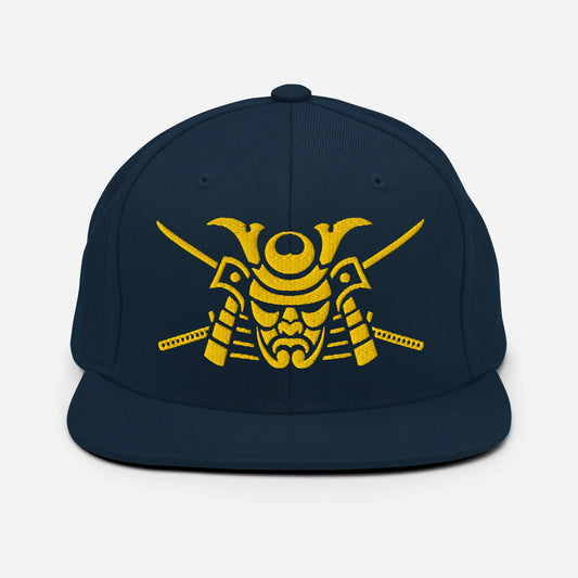 Samurai Mask Snapback Hat Dark Navy - Samurai Original
