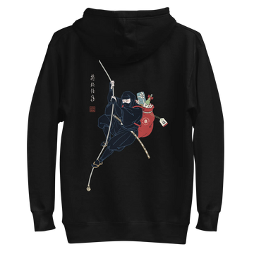 Ninja Santa Christmas Japanese Ukiyo-e Unisex Hoodie