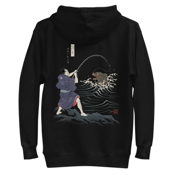 Samurai vs Sea Monste Japanese Ukiyo-e Unisex Hoodie