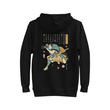Samurai Photographer  Camera Ukiyo-e Unisex Hoodie No.4