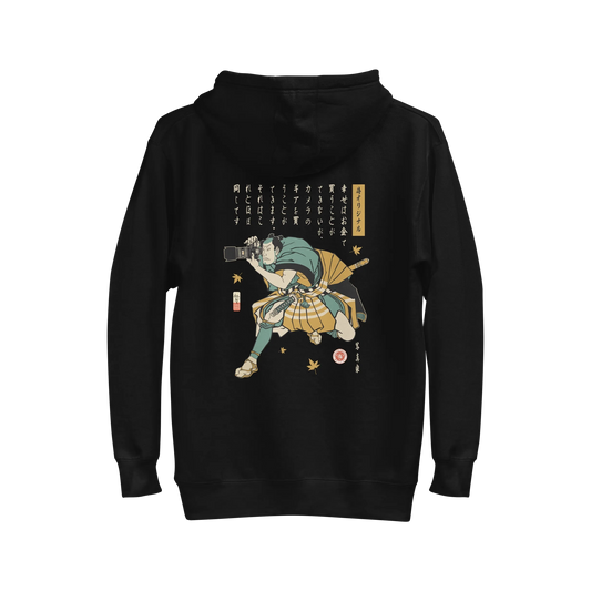 Samurai Photographer  Camera Ukiyo-e Unisex Hoodie No.4