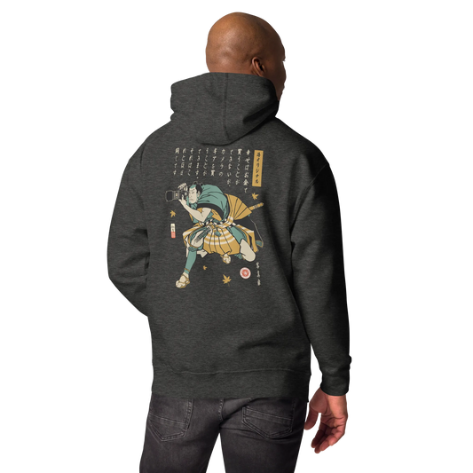 Samurai Photographer  Camera Ukiyo-e Unisex Hoodie No.4