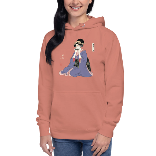 Geisha Harmonica Japanese Ukiyo-e Unisex Hoodie - Samurai Original
