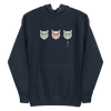 The Kabuki Neko Trio Unisex Hoodie