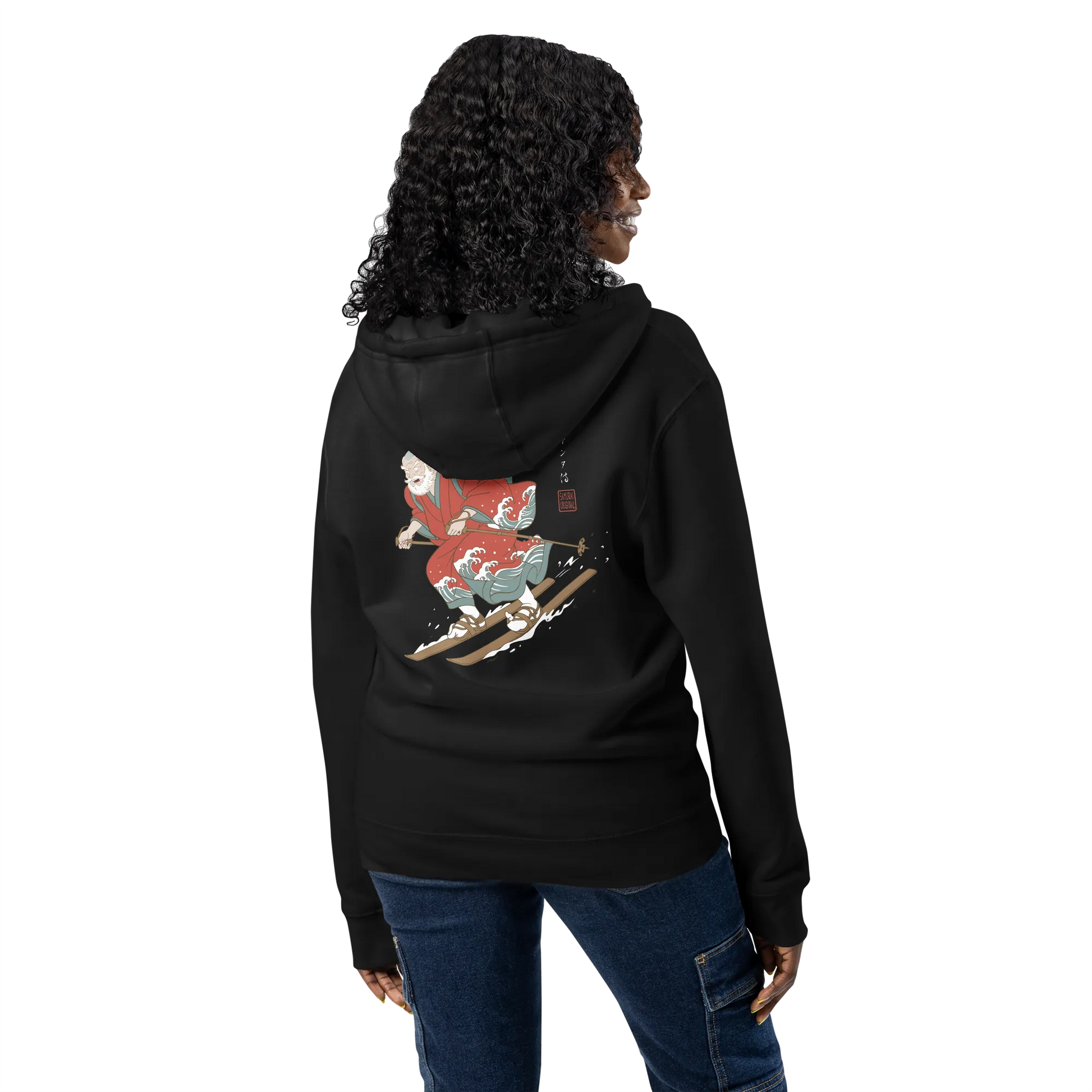 Santa Samurai Ski Edition Premium full zip hoodie – Samurai Original Santa Samurai Ski Edition Premium full zip hoodie – Samurai Original