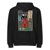 Samurai Contrabass Ukiyo-e Premium full zip hoodie Black - Samurai Original