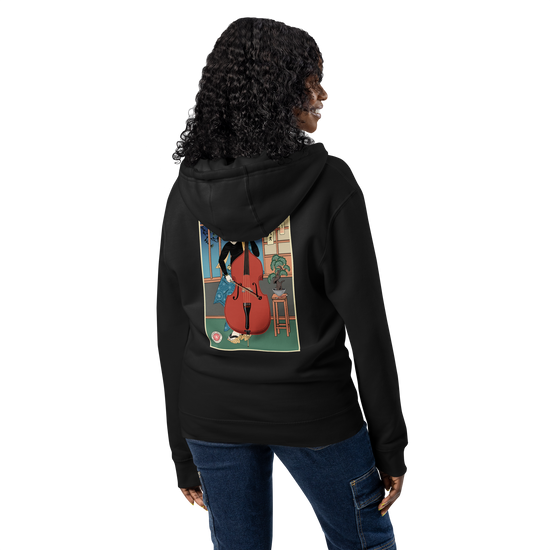 Samurai Contrabass Ukiyo-e Premium full zip hoodie - Samurai Original
