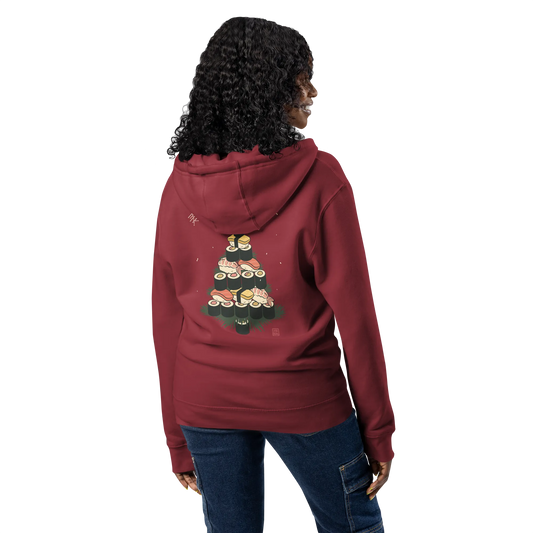 Sushi Christmas Tree Premium full zip hoodie