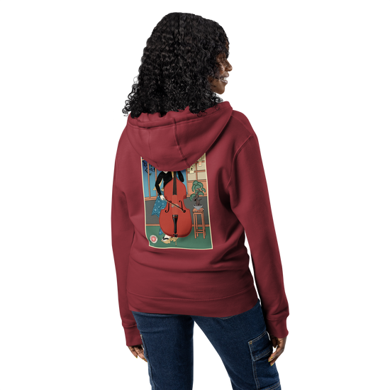 Samurai Contrabass Ukiyo-e Premium full zip hoodie - Samurai Original
