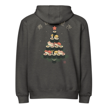 Sushi Christmas Tree Premium full zip hoodie