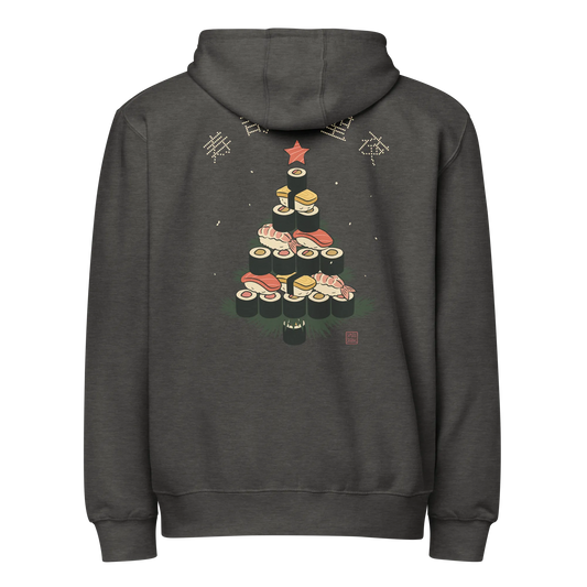 Sushi Christmas Tree Premium full zip hoodie