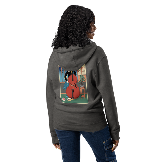 Samurai Contrabass Ukiyo-e Premium full zip hoodie - Samurai Original