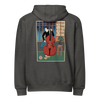Samurai Contrabass Ukiyo-e Premium full zip hoodie Charcoal Heather - Samurai Original