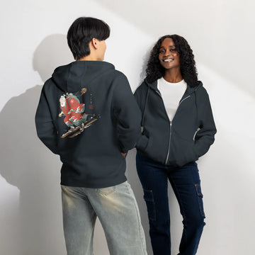 Santa Samurai Ski Edition Premium full zip hoodie - Samurai Original