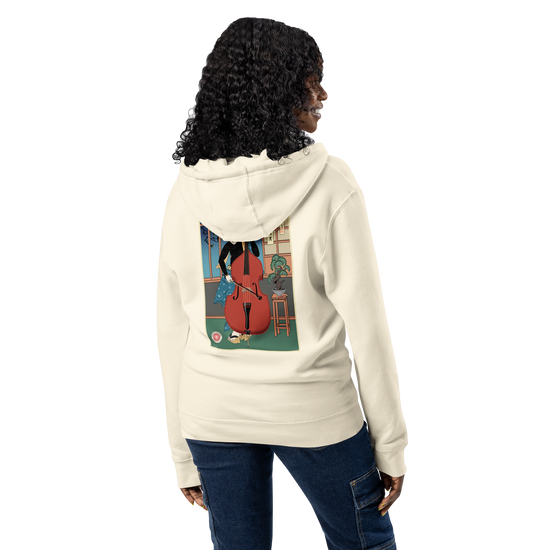 Samurai Contrabass Ukiyo-e Premium full zip hoodie - Samurai Original