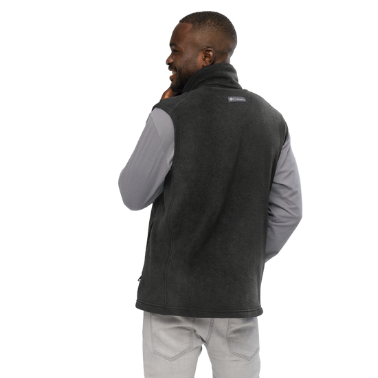 Mono No Aware Japanese Calligraphy Men’s Columbia fleece vest - Samurai Original