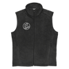 Mono No Aware Japanese Calligraphy Men’s Columbia fleece vest Charcoal Heather - Samurai Original