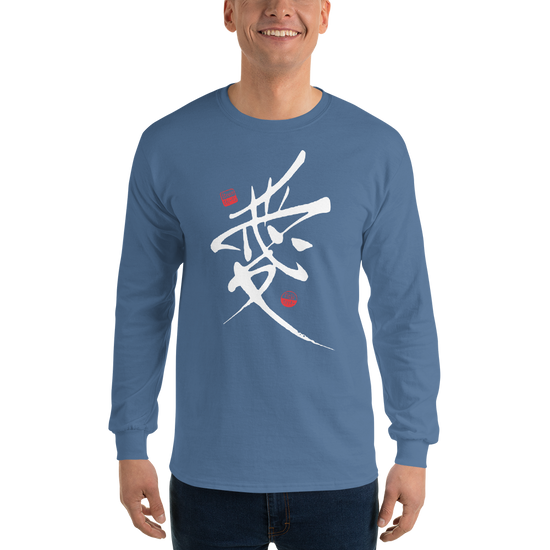 Custom name Men’s Long Sleeve Shirt - Samurai Original