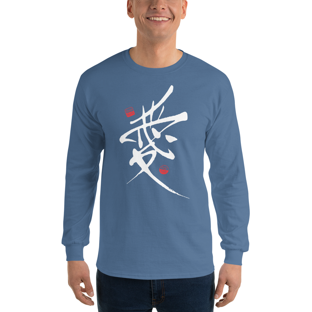 Custom name Men’s Long Sleeve Shirt - Samurai Original