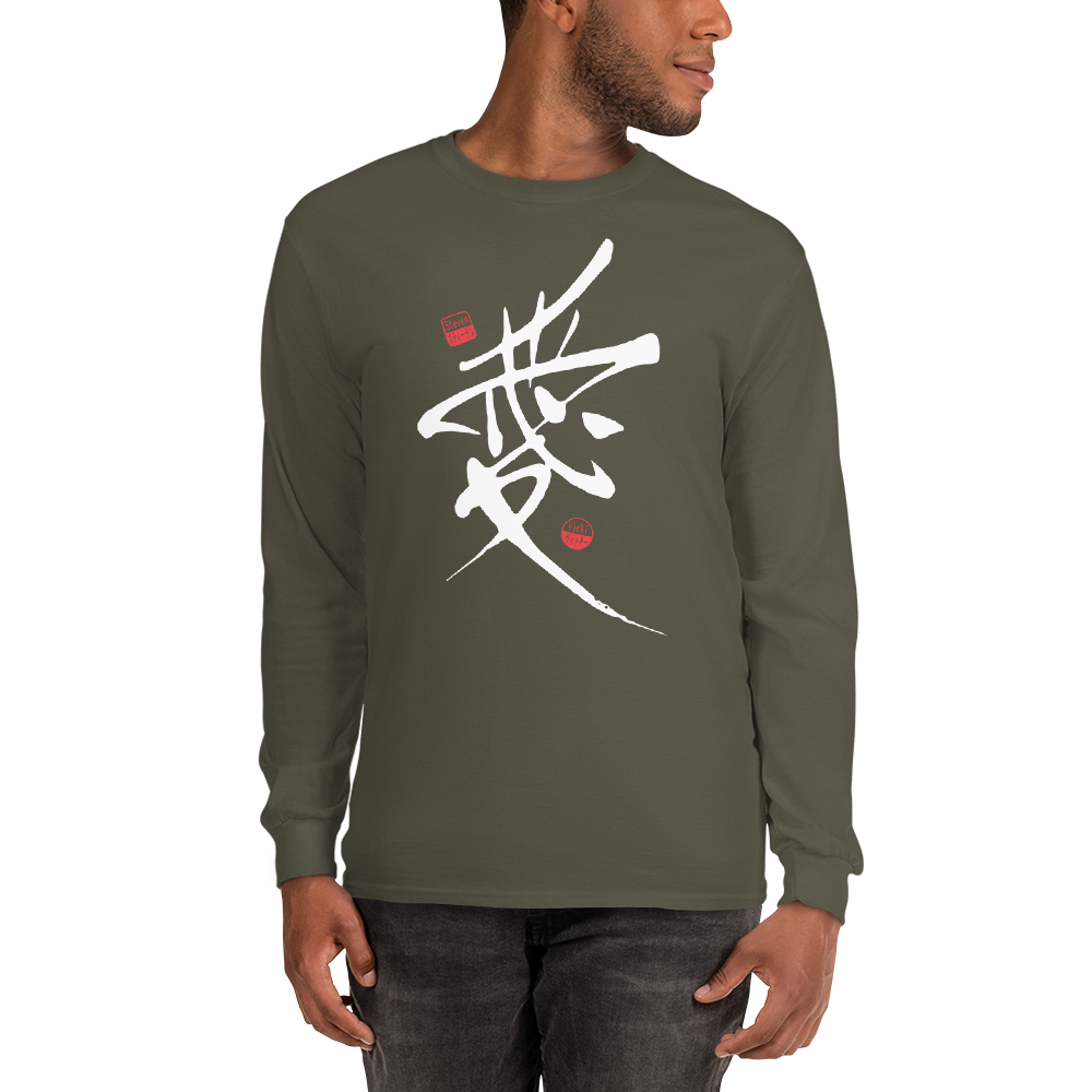 Custom name Men’s Long Sleeve Shirt - Samurai Original