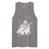 Ronin Guitar Blues Japanese Art Men's Premium Tank Top Athletic Heather - Samurai Original