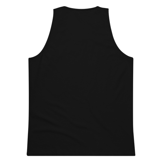 Japanese Crane and Pine Tree Ukiyo-e Men's Premium Tank Top - Samurai Original