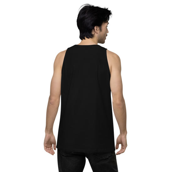 Cat Samurai Tea Ceremony Ukiyo-e Men's Premium Tank Top - Samurai Original