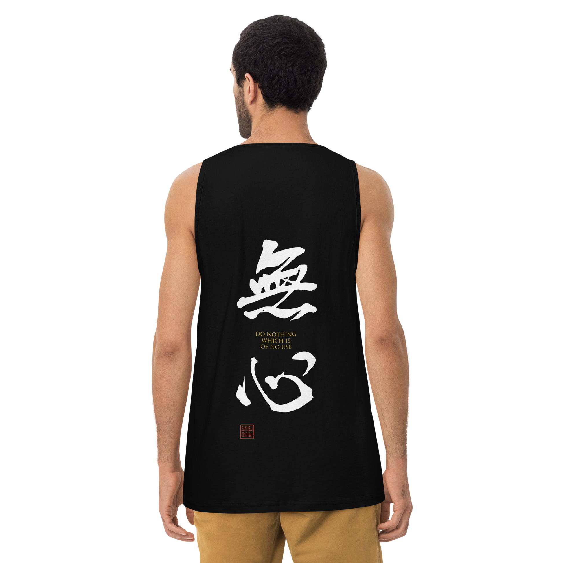 Mushin Japanese Zen Philosophy Men's Premium Tank Top - Samurai Original