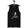Cat Samurai Tea Ceremony Ukiyo-e Men's Premium Tank Top - Samurai Original
