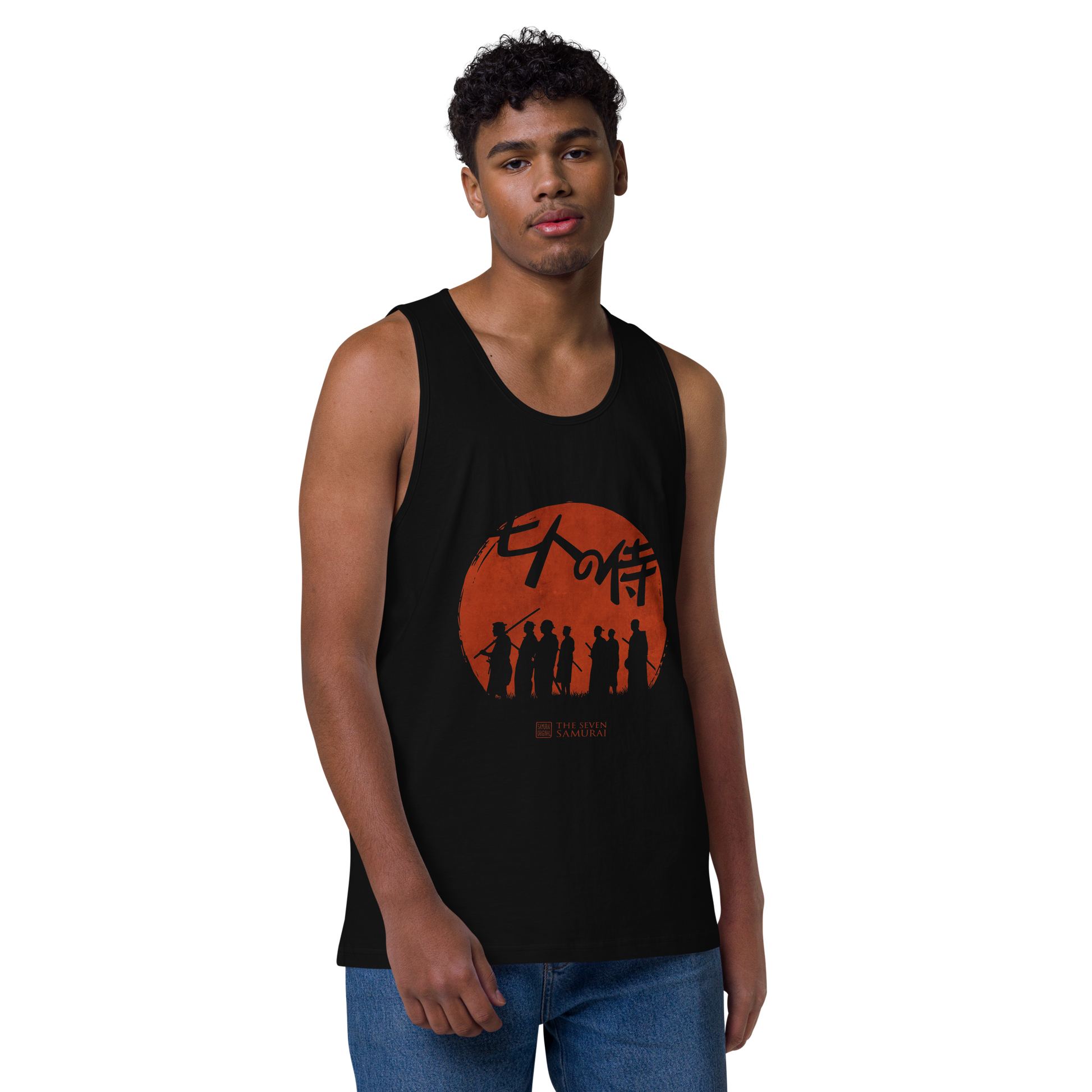 The Seven Samurai Japanese Art Men's Premium Tank Top - Samurai Original