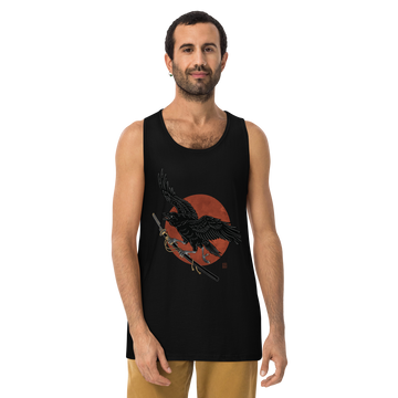 Ronin Raven Men’s premium tank top - Samurai Original