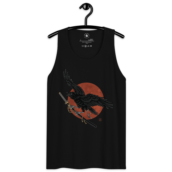 Ronin Raven Men’s premium tank top - Samurai Original