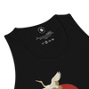 Japanese Crane and Pine Tree Ukiyo-e Men's Premium Tank Top - Samurai Original