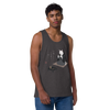 Cat Samurai Tea Ceremony Ukiyo-e Men's Premium Tank Top - Samurai Original