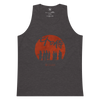 The Seven Samurai Japanese Art Men's Premium Tank Top Charcoal Heather - Samurai Original