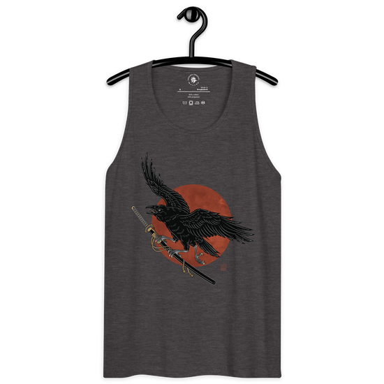 Ronin Raven Men’s premium tank top - Samurai Original