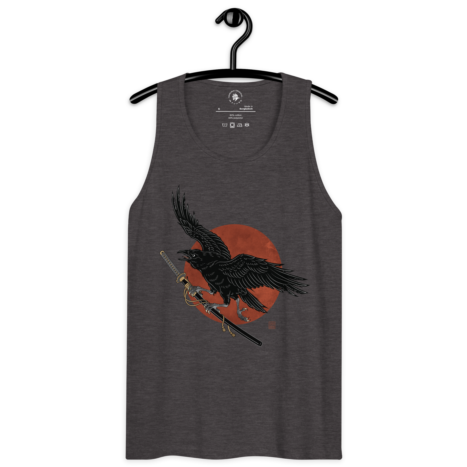 Ronin Raven Men’s premium tank top - Samurai Original