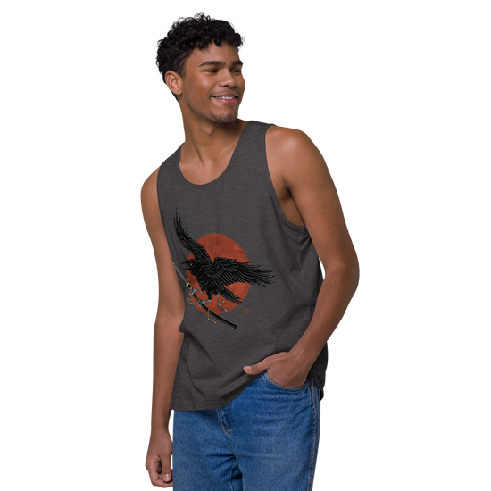 Ronin Raven Men’s premium tank top - Samurai Original