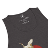 Japanese Crane and Pine Tree Ukiyo-e Men's Premium Tank Top - Samurai Original
