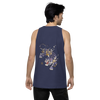 Tiger Flame Japanese Art Men's Premium Tank Top - Samurai Original
