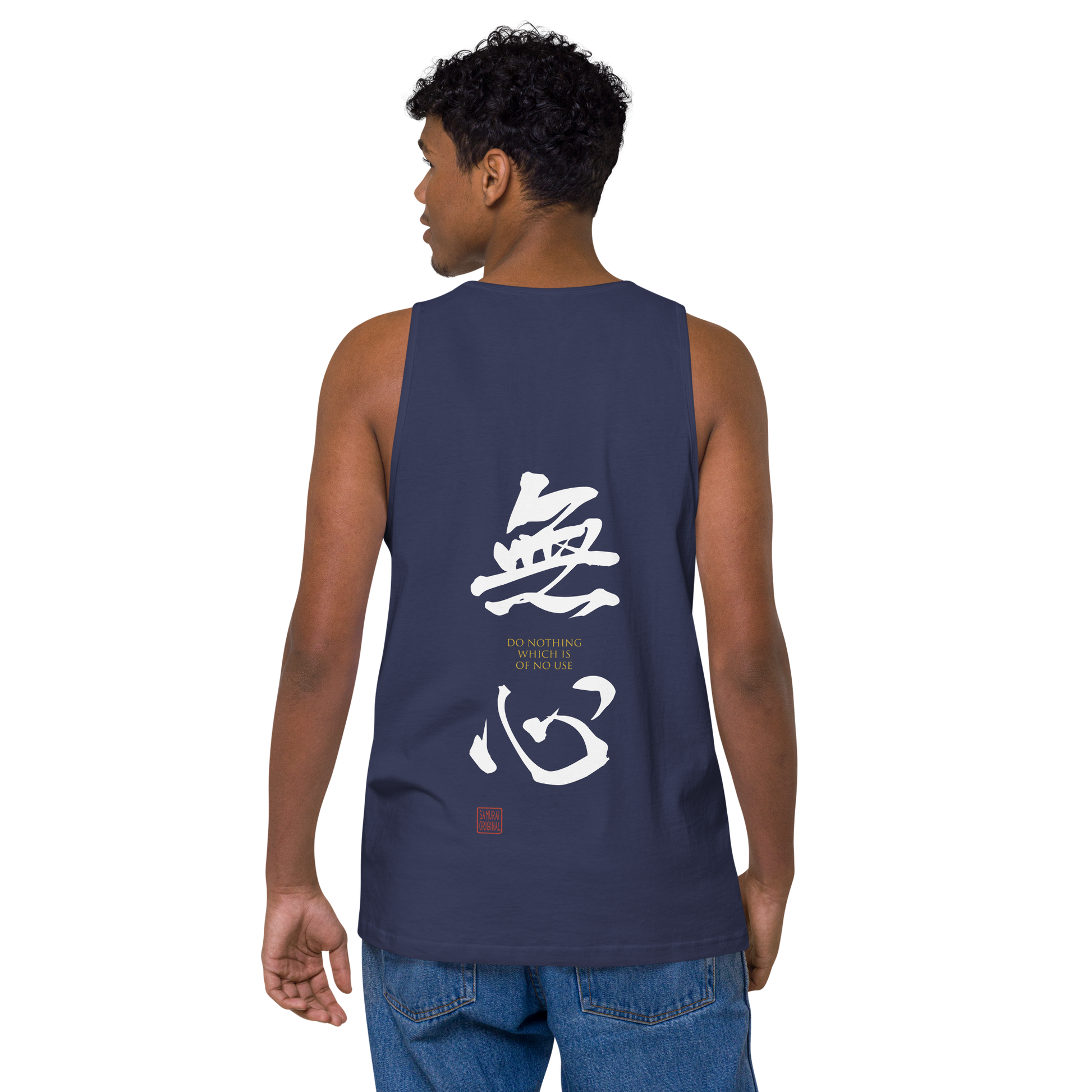 Mushin Japanese Zen Philosophy Men's Premium Tank Top - Samurai Original
