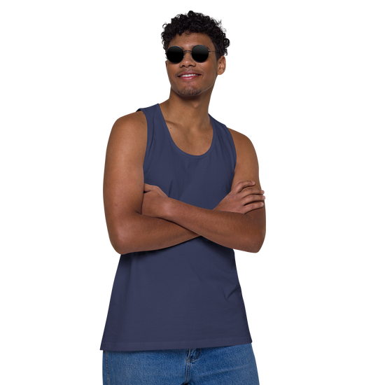 Mushin Japanese Zen Philosophy Men's Premium Tank Top - Samurai Original