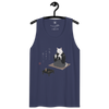 Cat Samurai Tea Ceremony Ukiyo-e Men's Premium Tank Top - Samurai Original