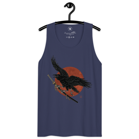 Ronin Raven Men’s premium tank top - Samurai Original